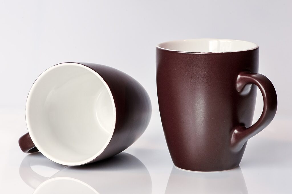 Kaffeetasse in Braun 
